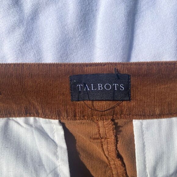 Talbots Brown Corduroy Demi Boot Cut Pants - Picture 6 of 8